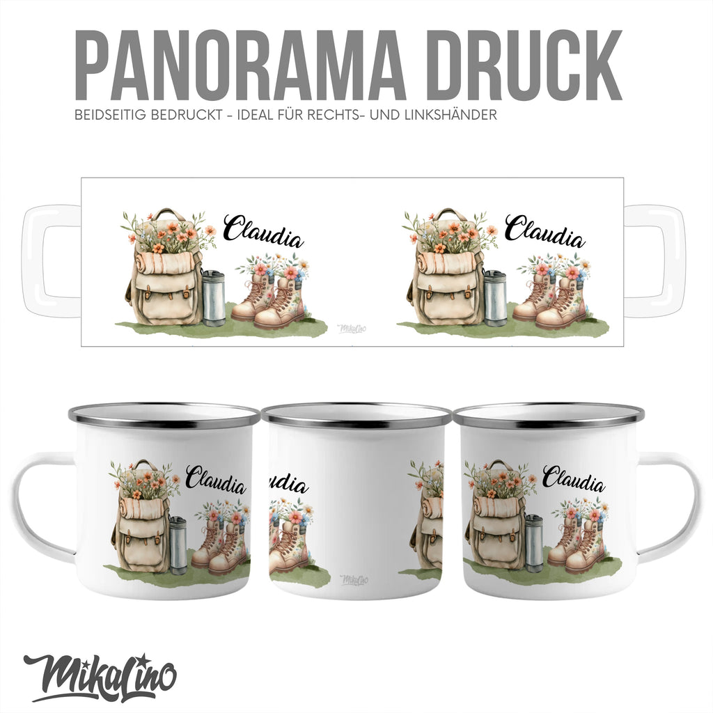 Personalized Floral Camping Design Mug product