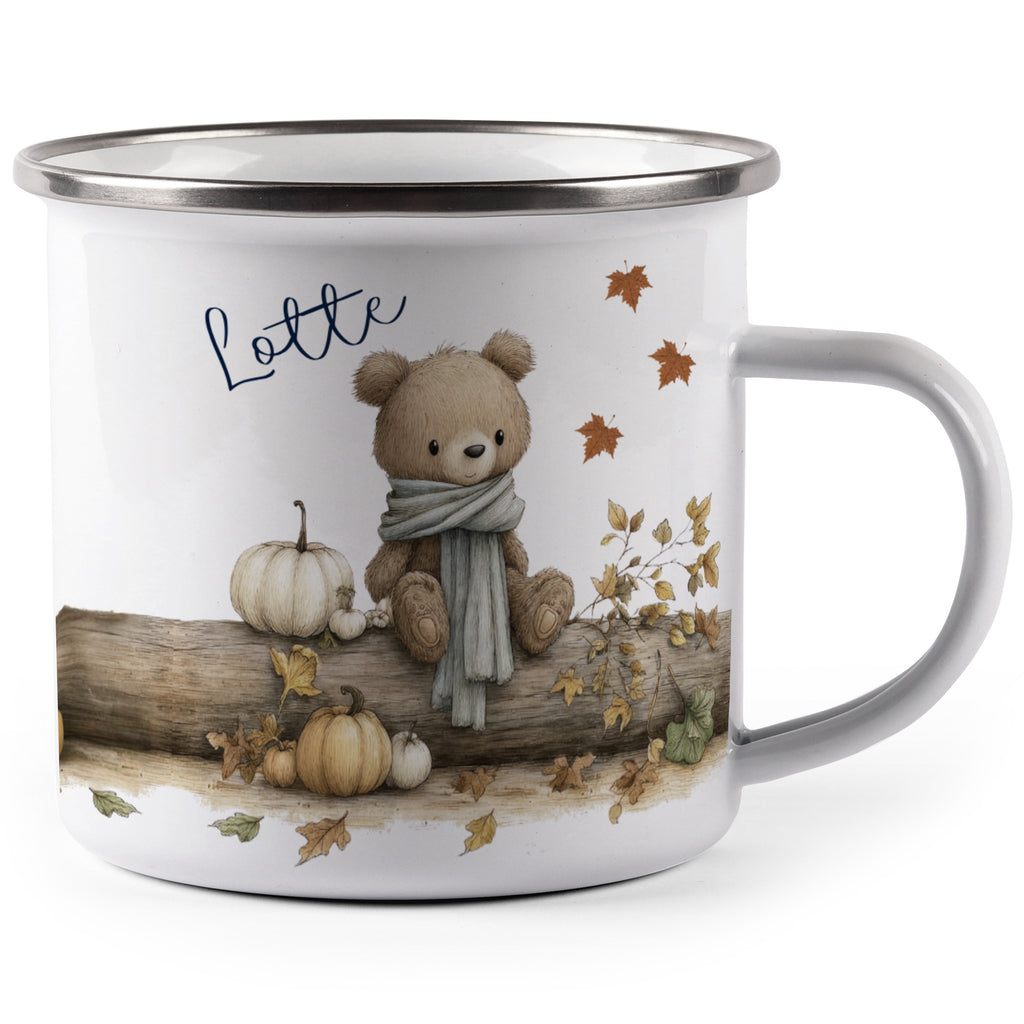 Cute Autumn Teddy Bear Design Fall Theme Mug product