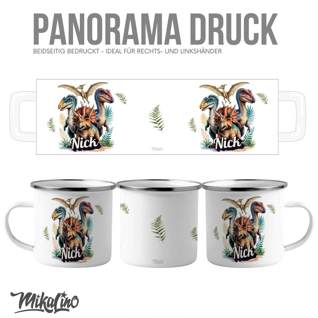Custom Dinosaur Mug with Personal Name Print product