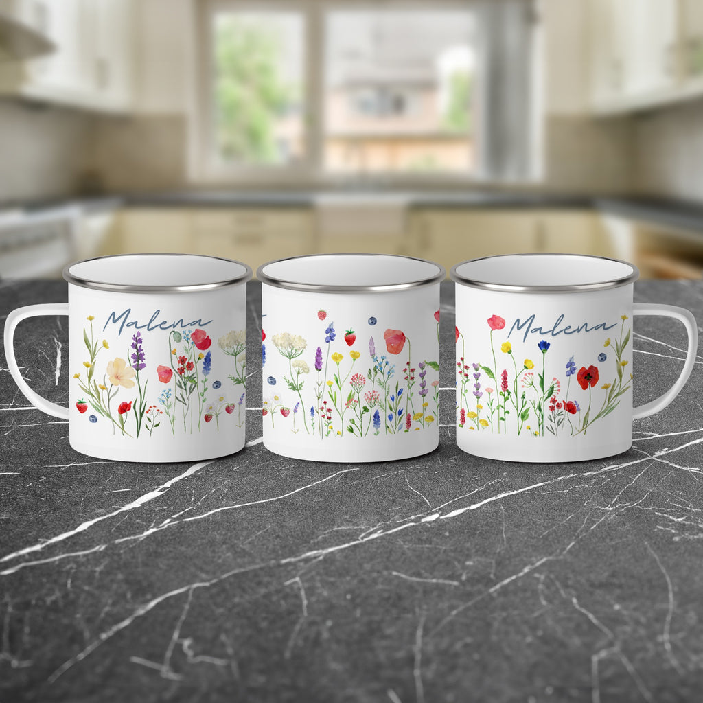 Beautiful Floral Personalized Mug Design Product Type
