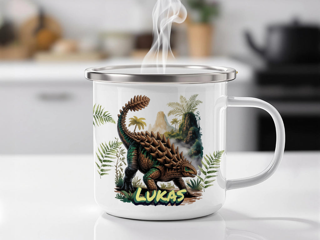 Dinosaur Design Insulated Coffee Mug product