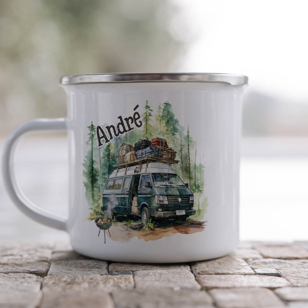 Adventure Awaits Personalized Camper Van Mug Product