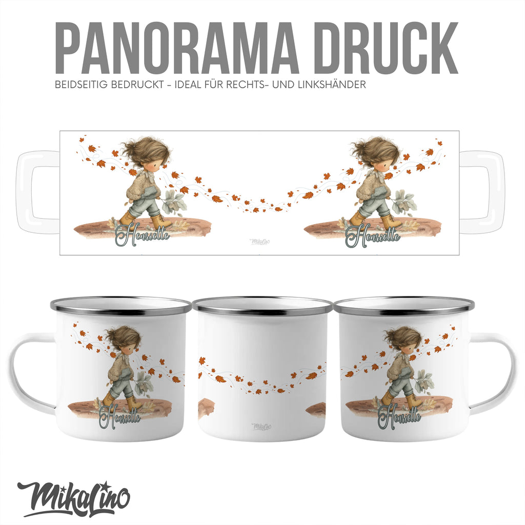 Panorama Druck Becher mit niedlicher Kinder Illustration product type