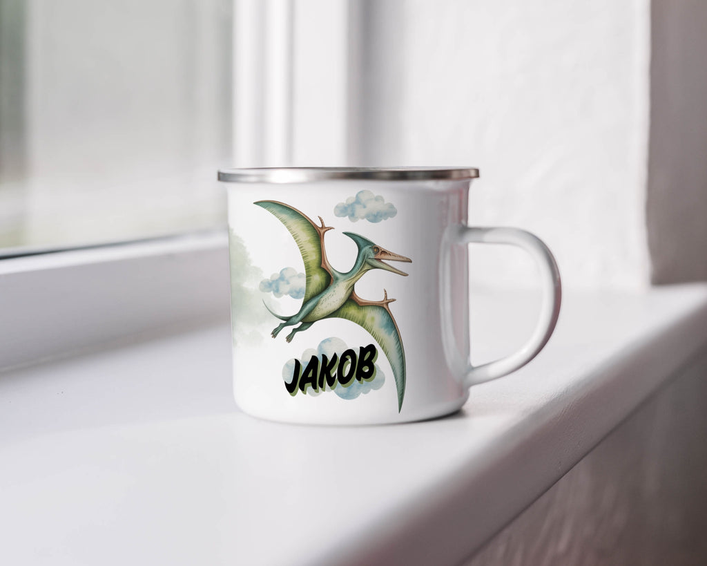 Personalized Pterodactyl Design Mug for Kids Drinkware Product