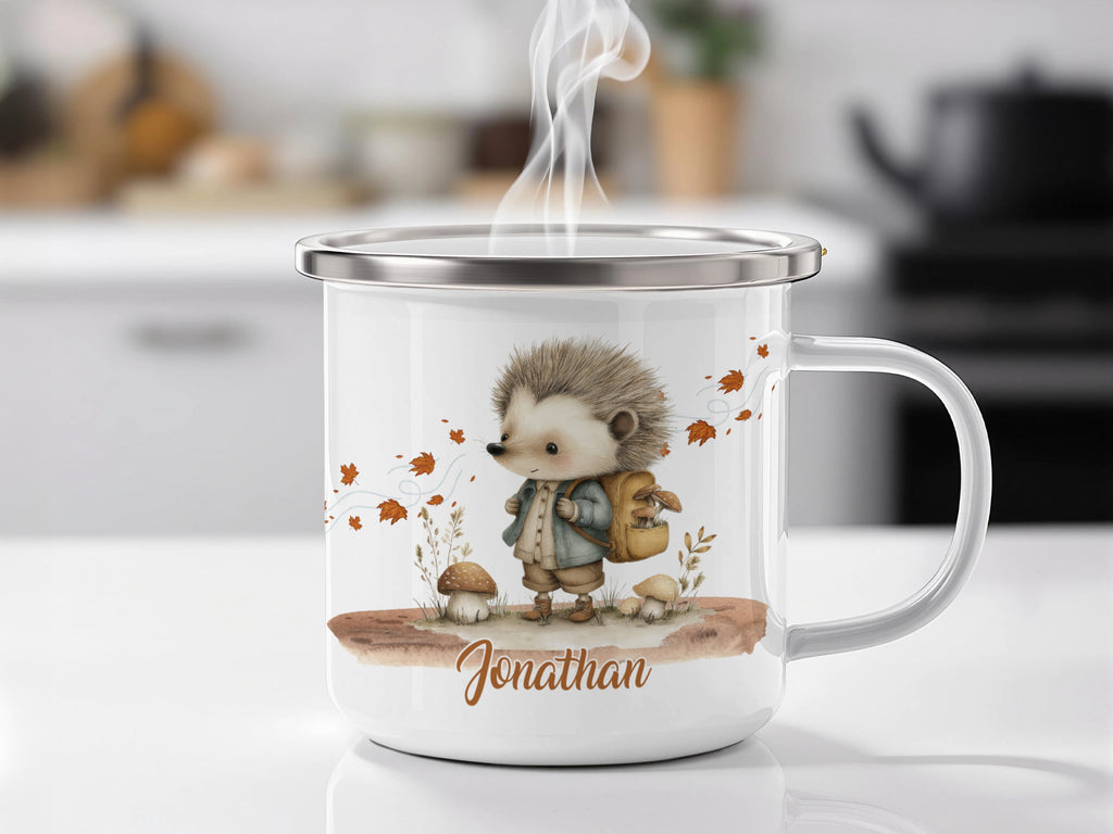 Cute Hedgehog Mug with Personalized Name product type