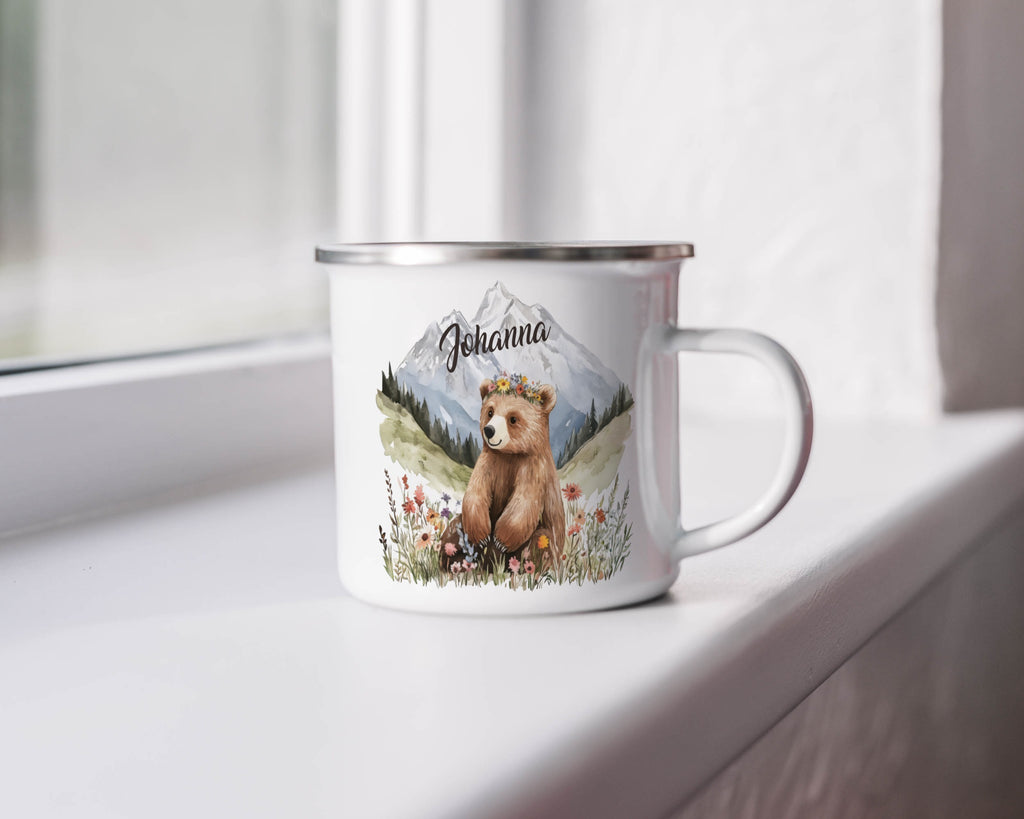 Personalized Bear Cup with Mountain Design product type