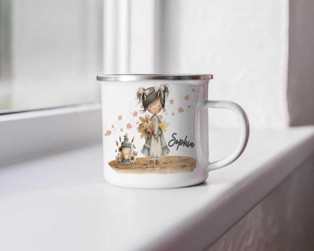 Personalized Girl with Lantern Design Mug product