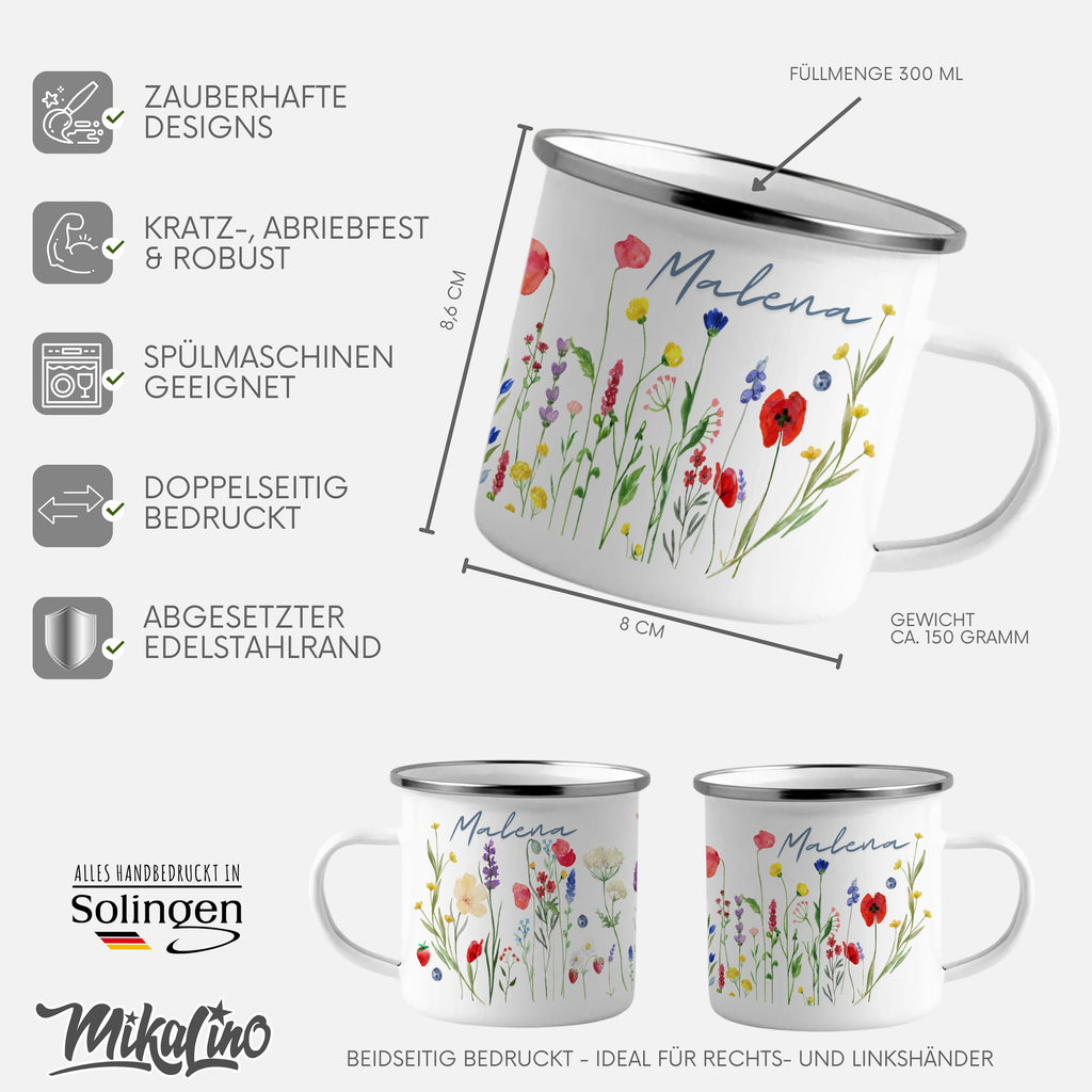 Colorful Floral Designed Mug Perfect Gift Product