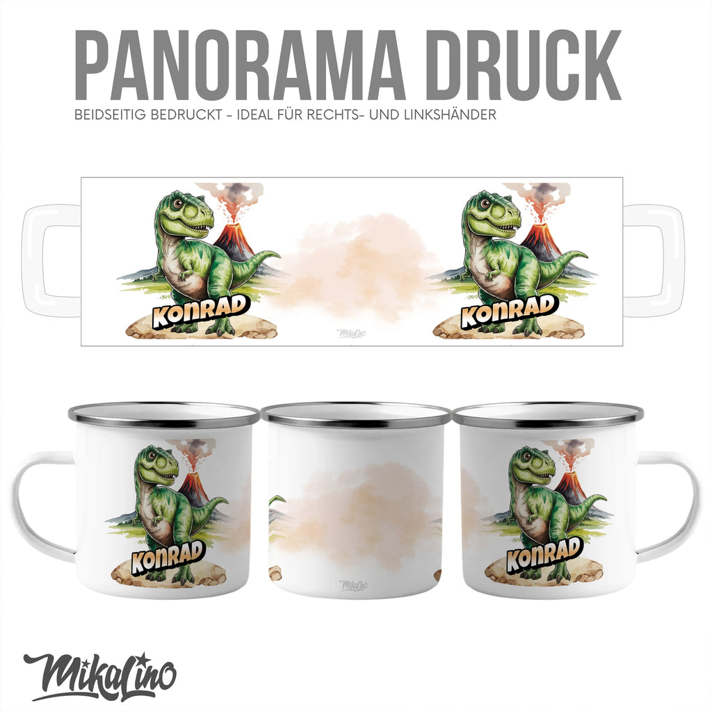 Personalized Dinosaur Volcano Panorama Mug product