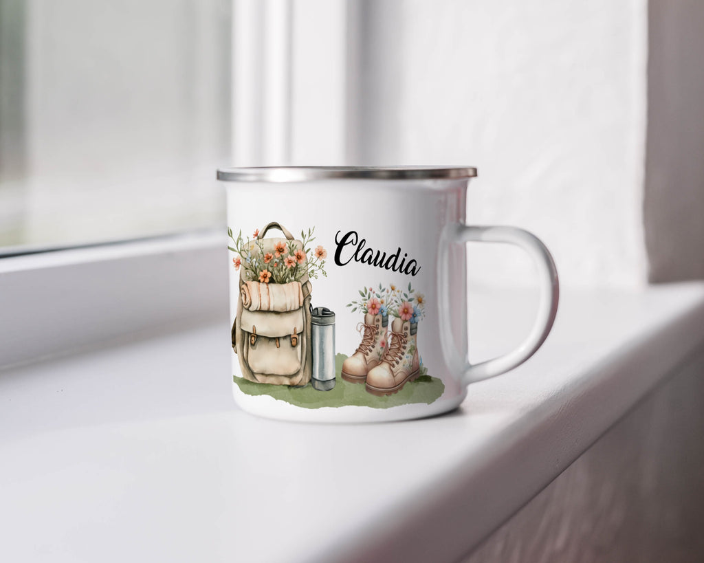 Personalized Travel Mug with Name Claudia Camping product