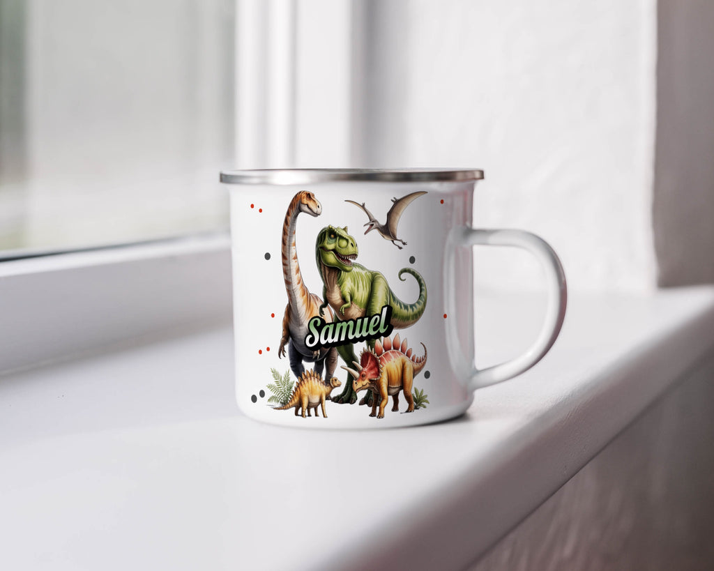 Personalized Dinosaur Design Kids Mug product