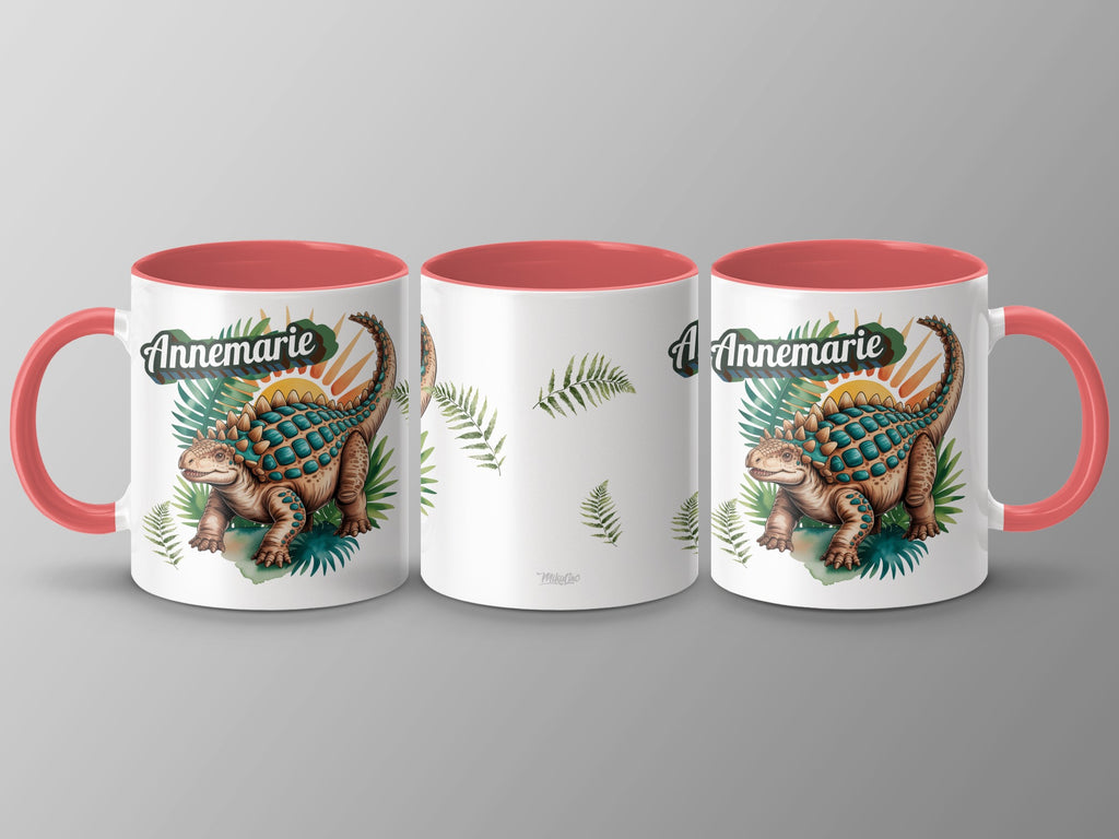 Custom Mug with Dinosaur Design Personalized Product