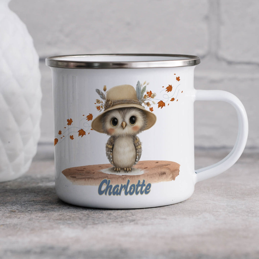Cute Owl with Hat Personalized Mug Product