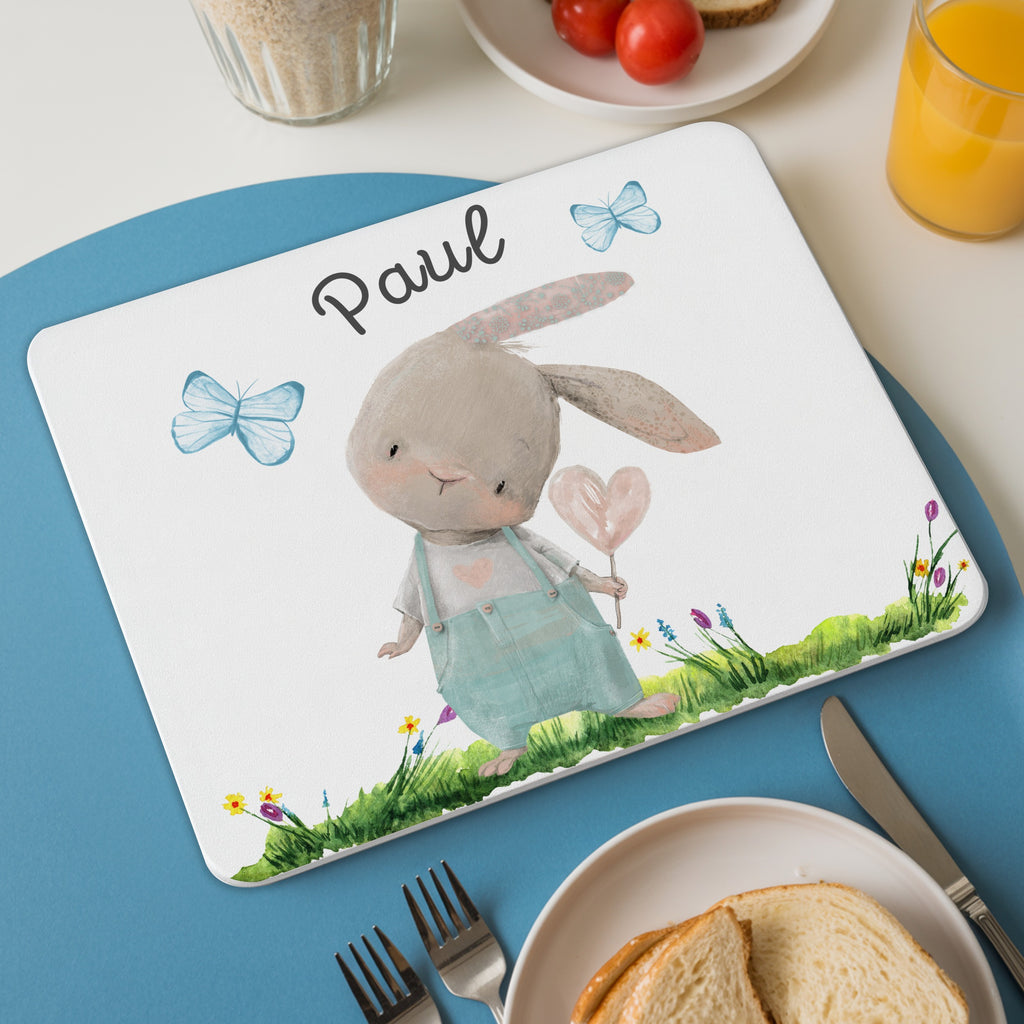 Cute Bunny Personalized Baby Product with Butterflies