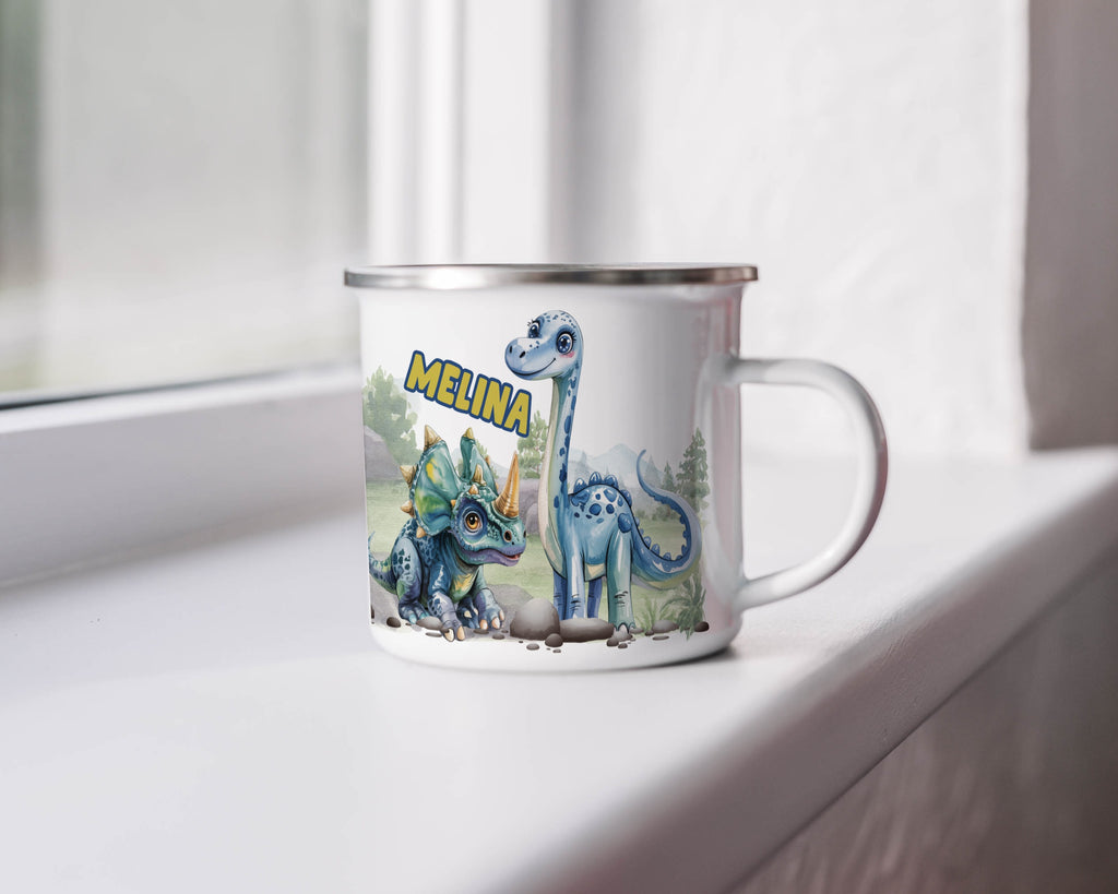 Personalized Dinosaur Design Melina Kids Mug product type