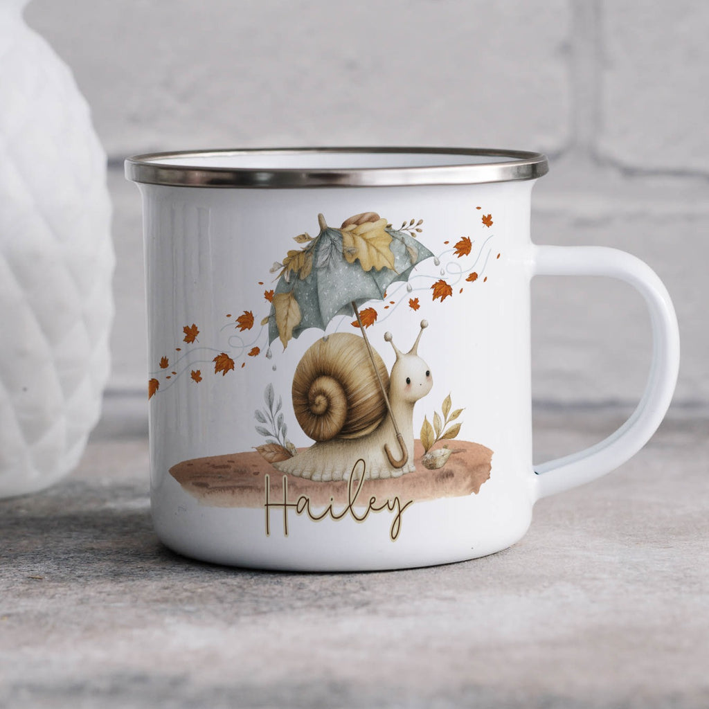 Cute Snail With Umbrella Personalized Mug product