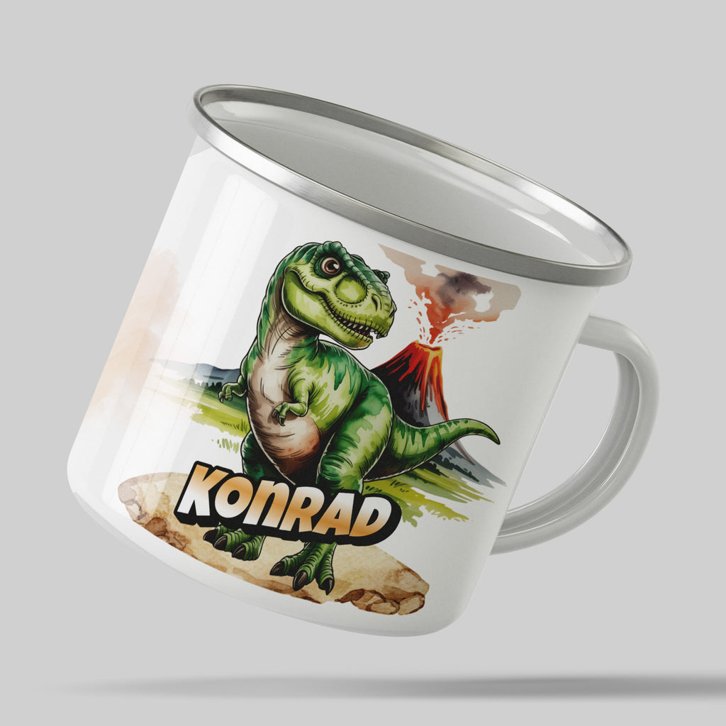 Personalized Dinosaur Mug with Name Kids Gift product type