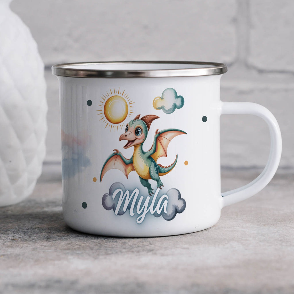 Cute Dragon Myla Design Print on White Mug product