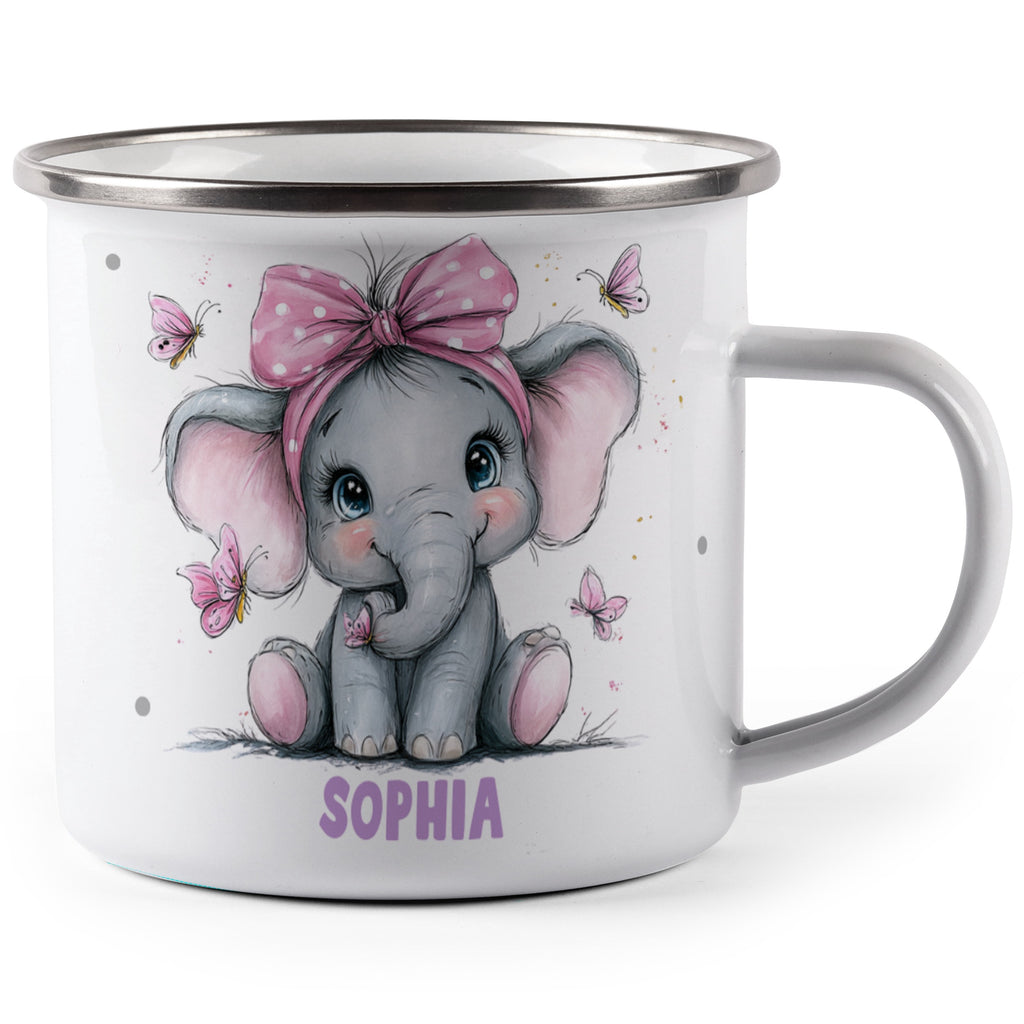 Adorable Elephant with Butterflies Coffee Mug Product