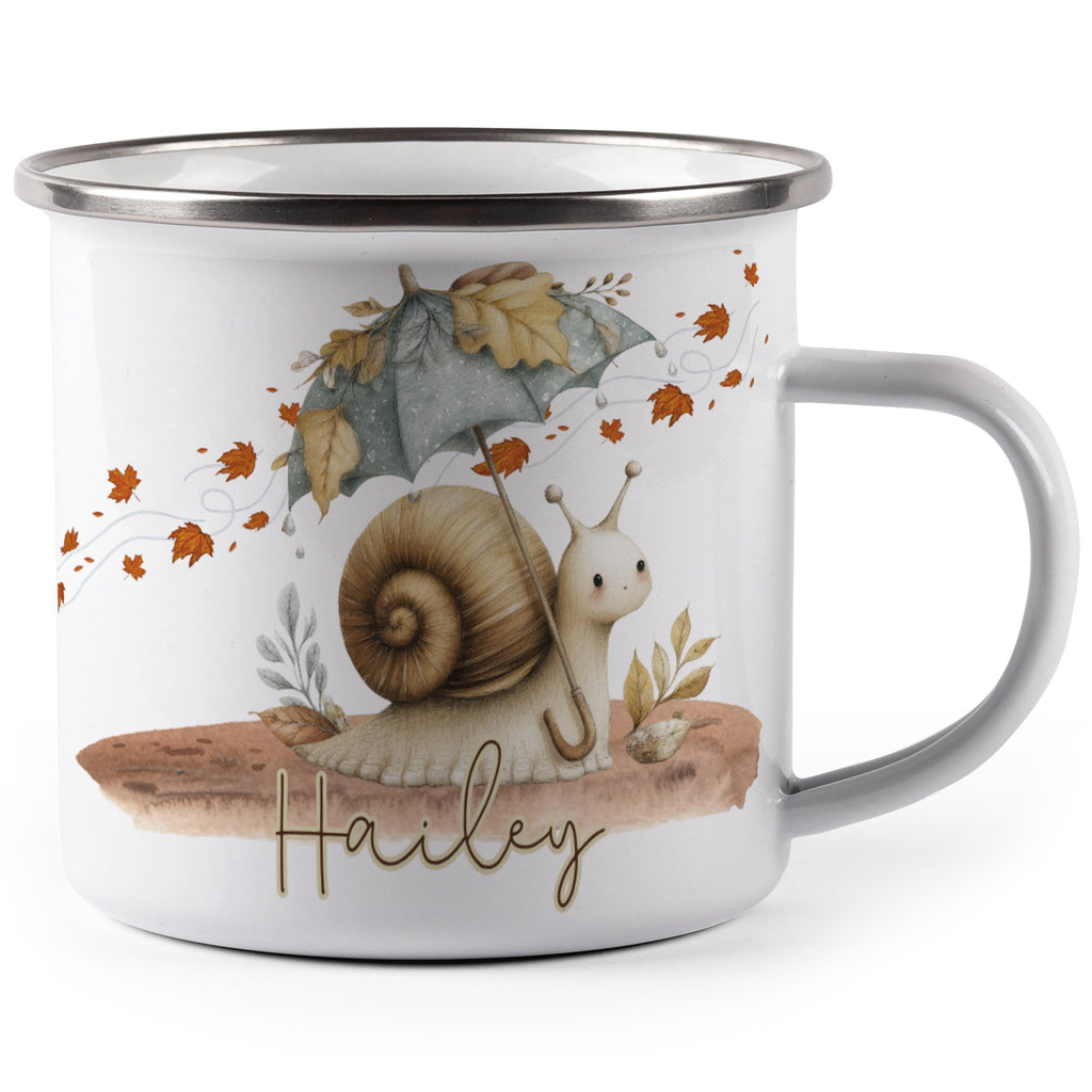 Cute Cartoon Snail Under Umbrella Personalized Mug Product