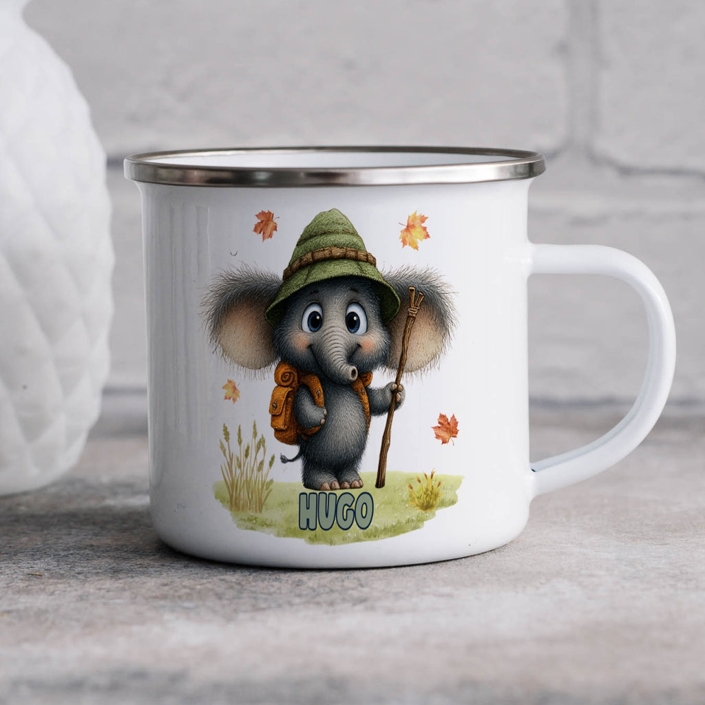 Adorable Camping Elephant Illustration Mug product