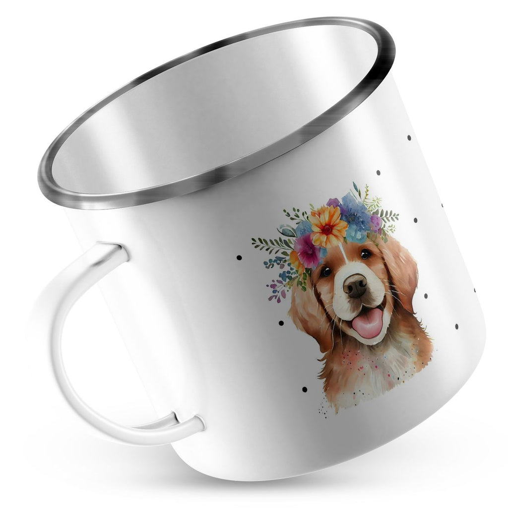 Emaille Tasse Berner Sennenhund - von Mikalino