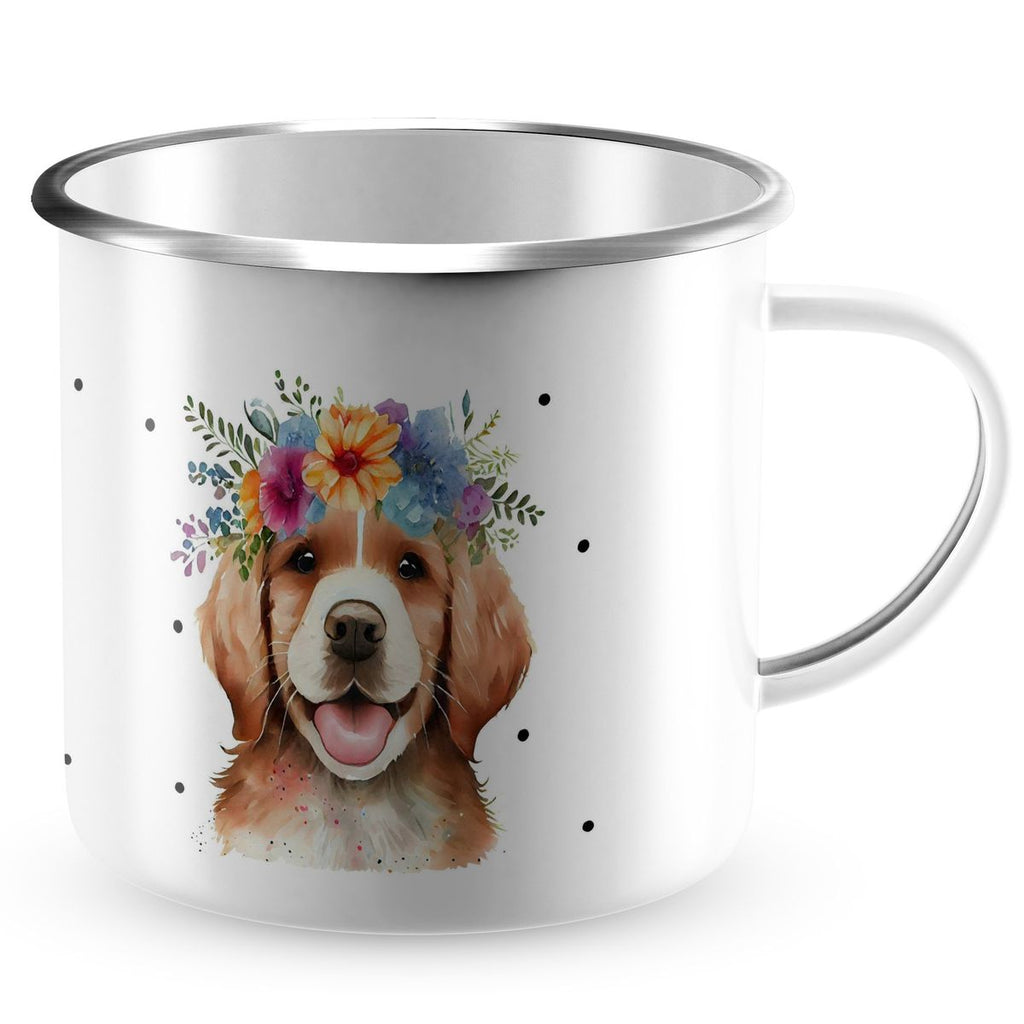 Emaille Tasse Berner Sennenhund - von Mikalino