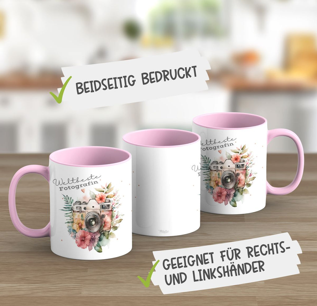 Keramik Tasse Weltbeste Fotografin - von Mikalino