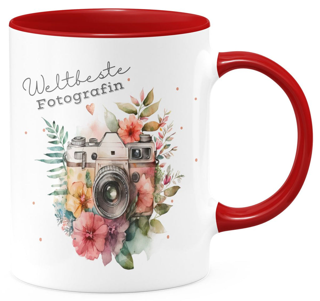 Keramik Tasse Weltbeste Fotografin - von Mikalino