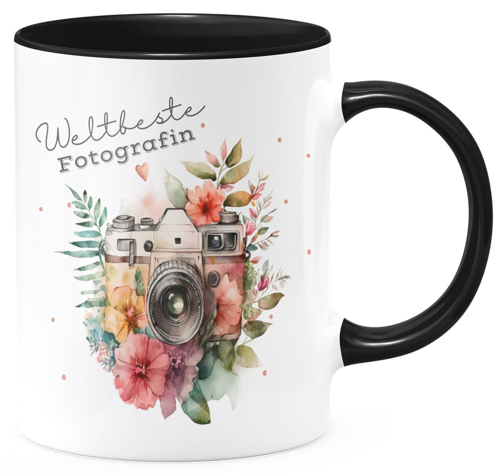 Keramik Tasse Weltbeste Fotografin - von Mikalino