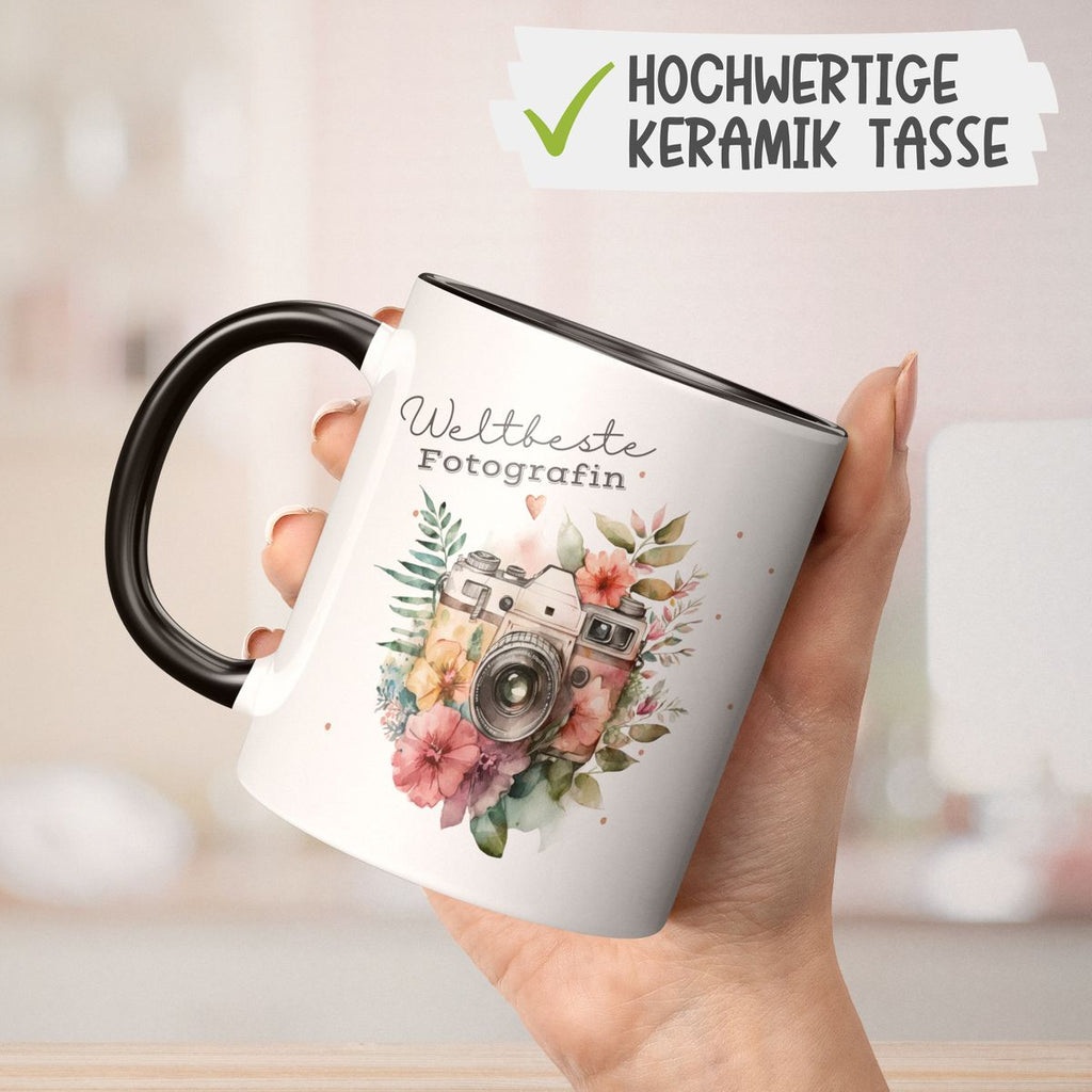 Keramik Tasse Weltbeste Fotografin - von Mikalino