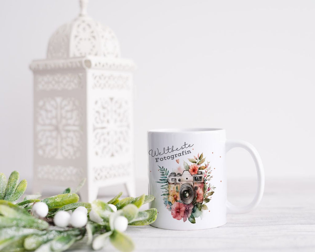 Keramik Tasse Weltbeste Fotografin - von Mikalino