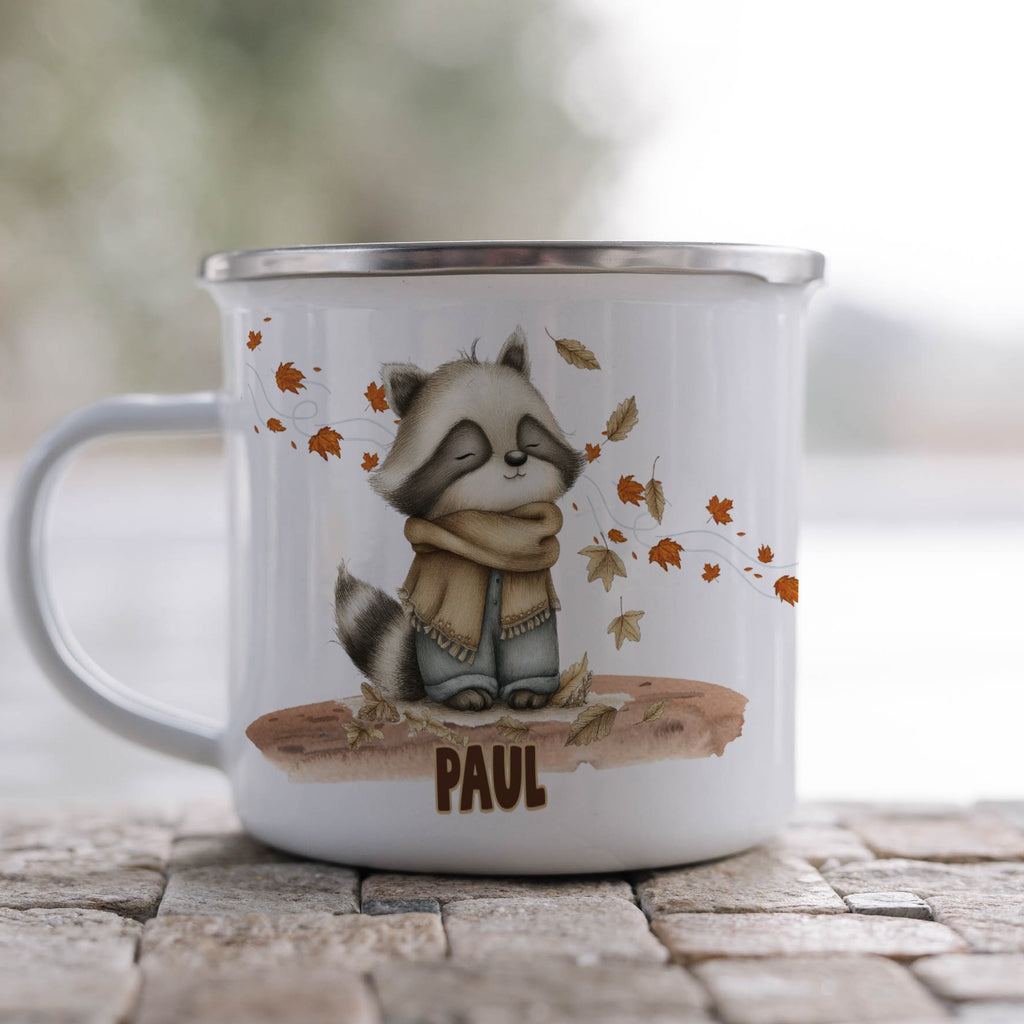 Personalized Raccoon Mug with Name Cute Animal Cup product