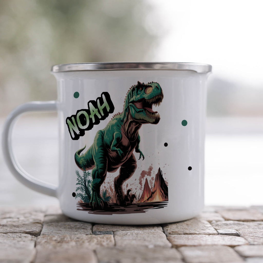 Dinosaur Themed Mug with Name Design product type