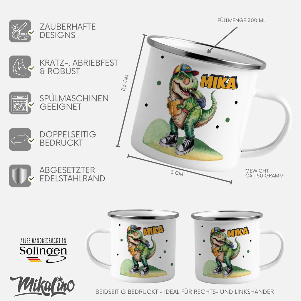 Personalized Dinosaur Mug for Kids with Custom Name product