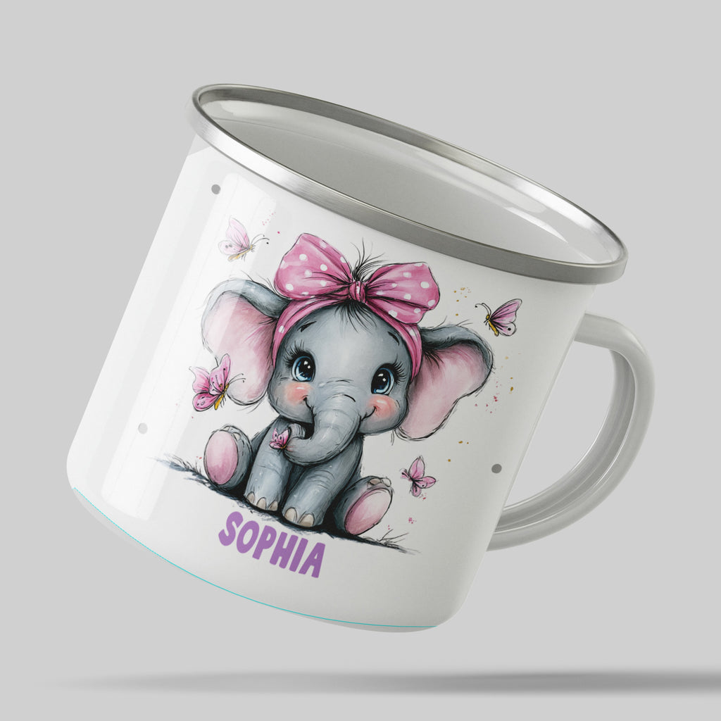 Adorable Elephant with Pink Bow Mug Product Type