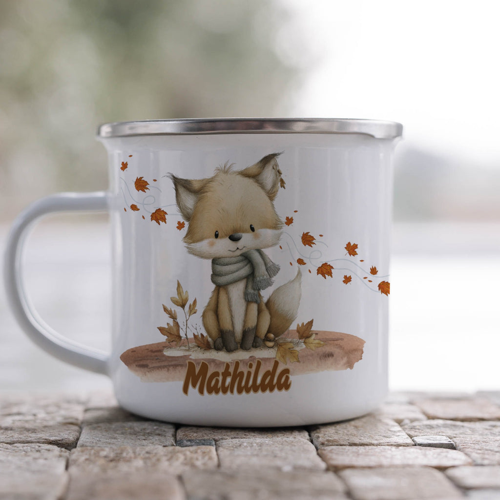 Adorable Fox Illustration Personalized Mug product
