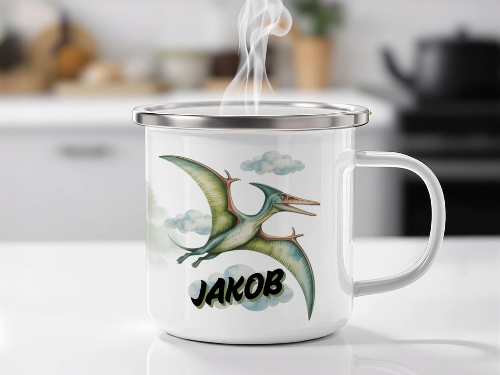 Personalized Dinosaur Design White Coffee Mug product