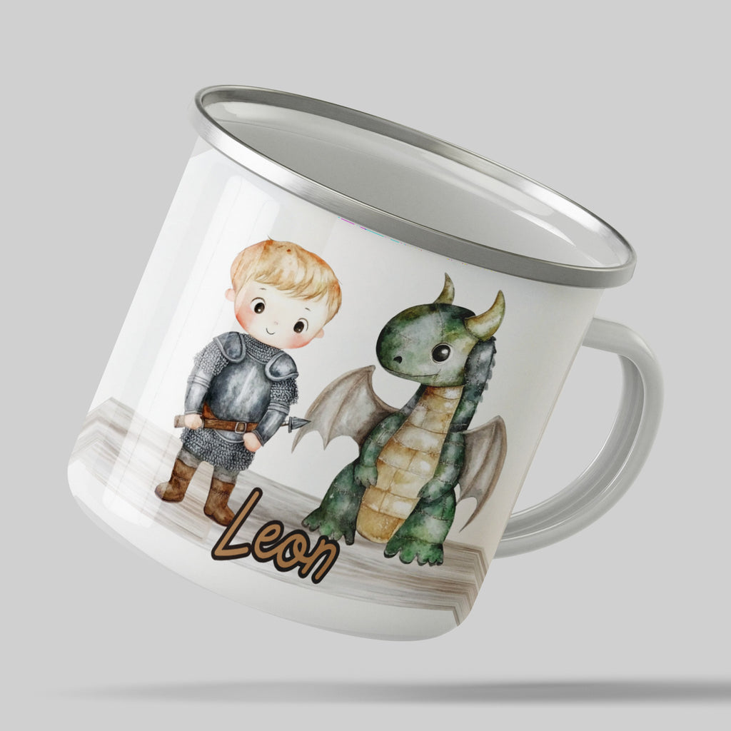 Knight Boy and Dragon Personalized Mug product type
