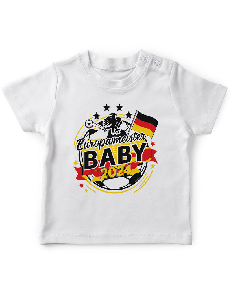 Baby/Kinder T-Shirt Deutschland Europameister Baby 2024 v2 - von Mikalino