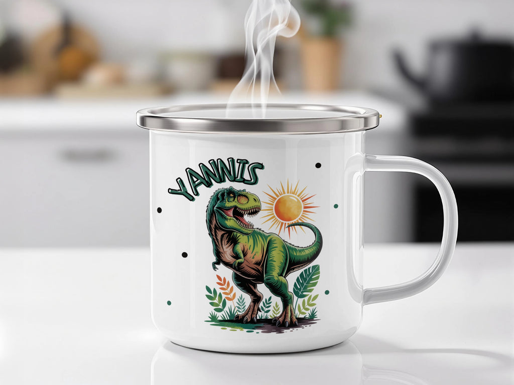Dinosaur Mug Featuring Friendly T-Rex Design product