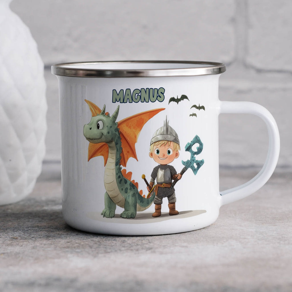 Personalized Dragon Boy and Knight Coffee Mug product