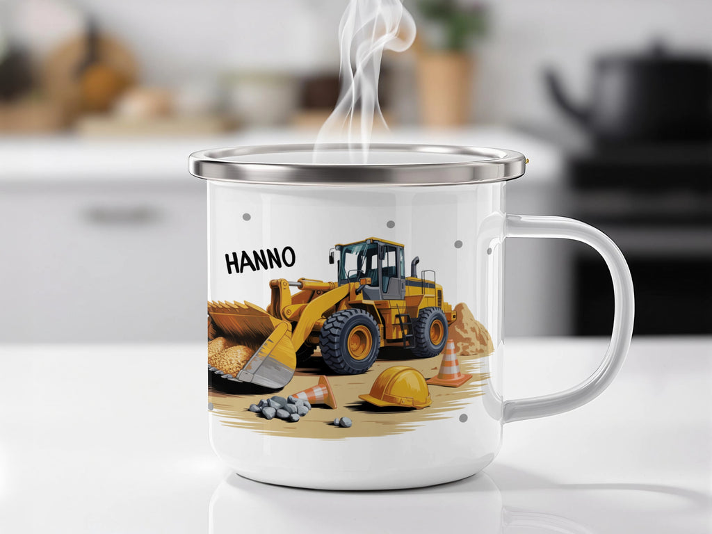 Construction Site Bulldozer Mug Design product