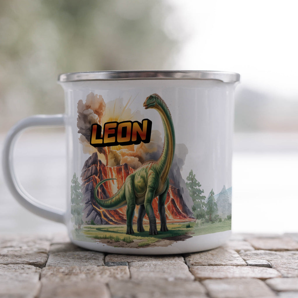 Dinosaur Leon Campfire Mug Unique Outdoor Camping product