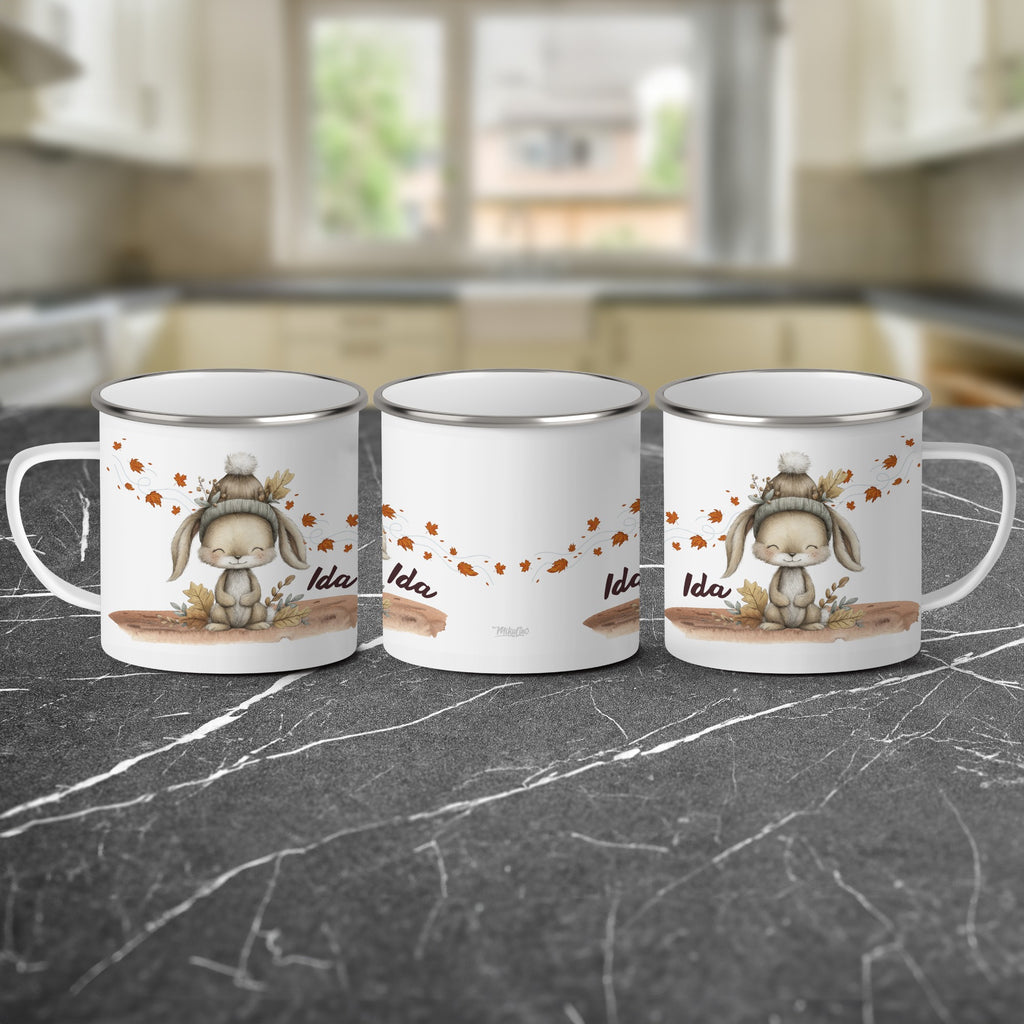 Cute Personalized Bunny with Pumpkin Mug product