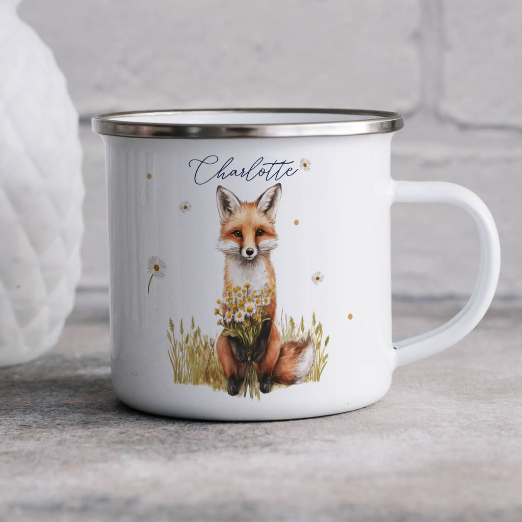 Personalized Fox Design White Coffee Mug product
