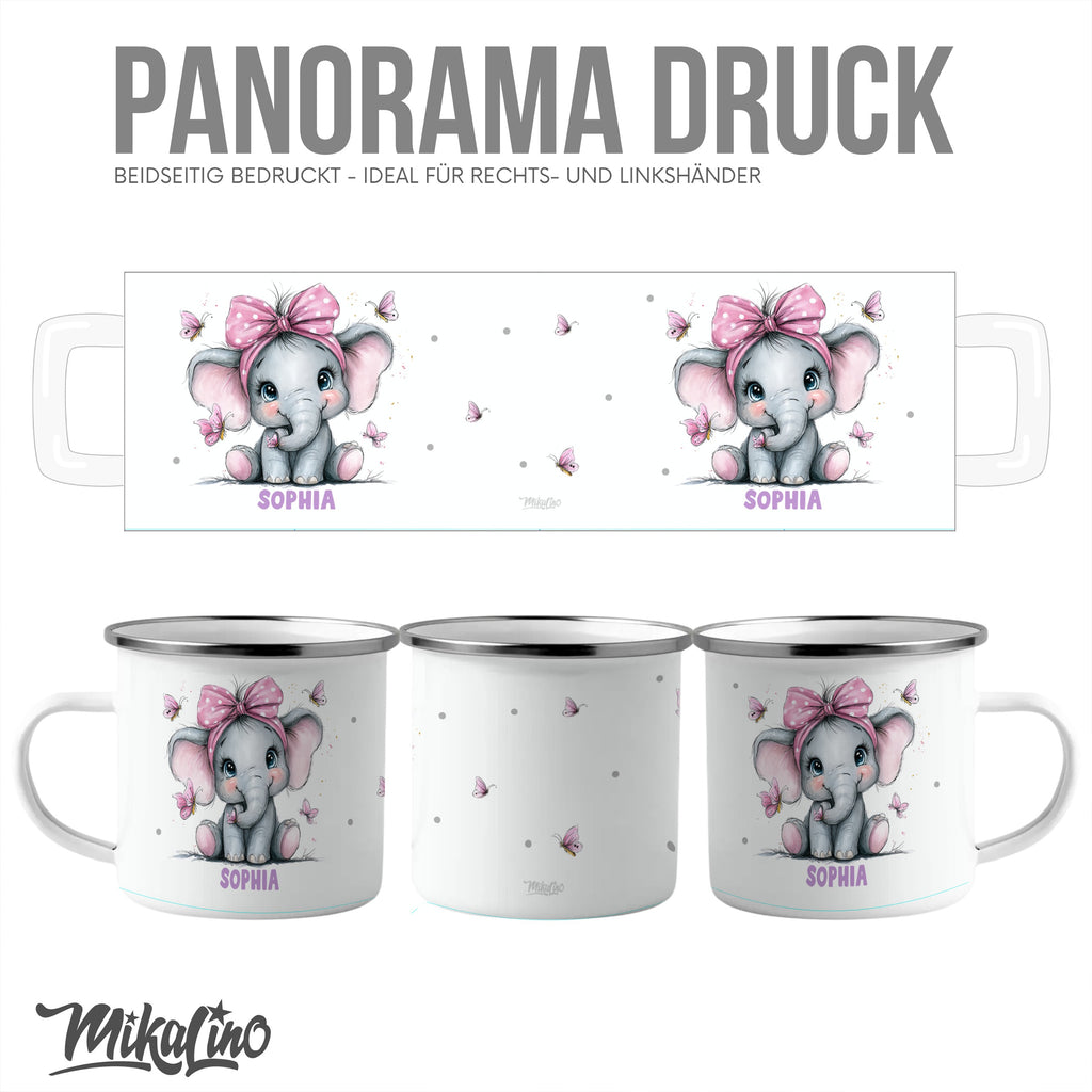 Personalized Elephant Design Panorama Mug product