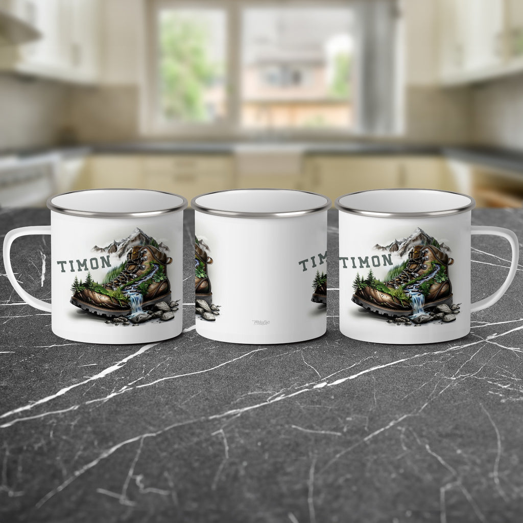 Timon Bear Waterfall Printed Enamel Camp Mug product