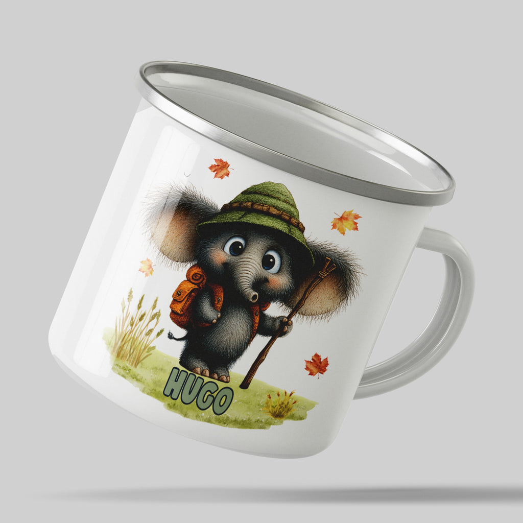 Adorable Elephant Camping Theme Mug Product