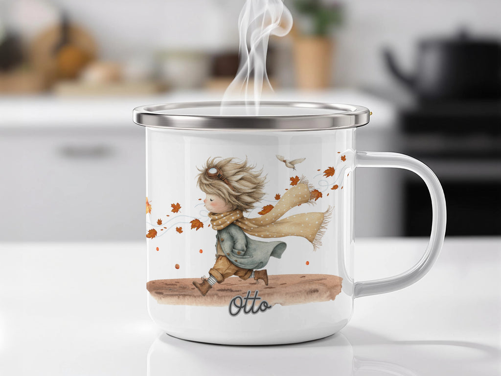 Autumn Walk Design on Decorative Mug product type